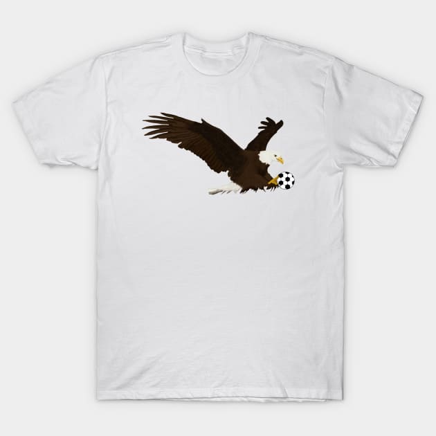 Soccer Eagle T-Shirt by College Mascot Designs